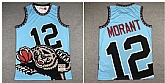 Grizzlies 12 Ja Morant Blue Hardwood Classics Jersey Dzhi,baseball caps,new era cap wholesale,wholesale hats